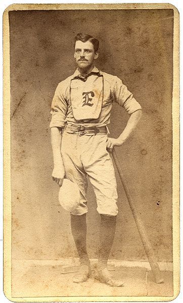 1870 Baseball Player In Uniform